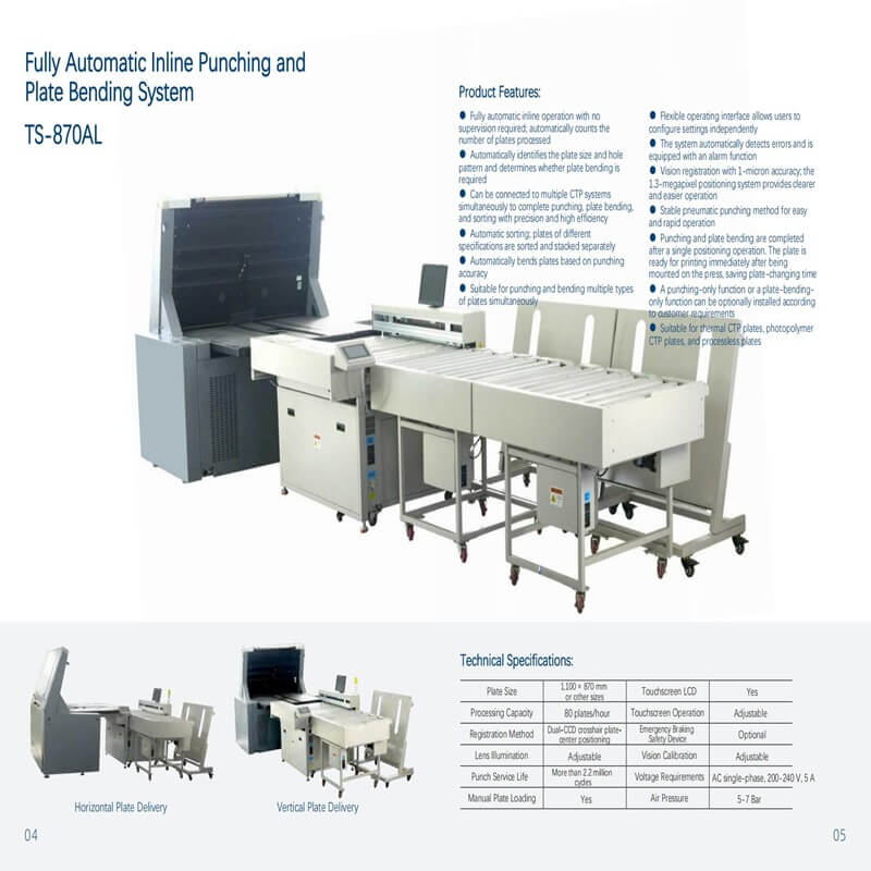 Fully Automatic Inline Punching and Plate Bending System
